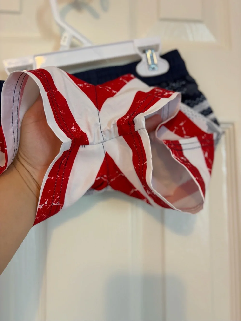 Tommy Bahama Boys 4T Swim Trunks NWT Red White Blue Flag USA